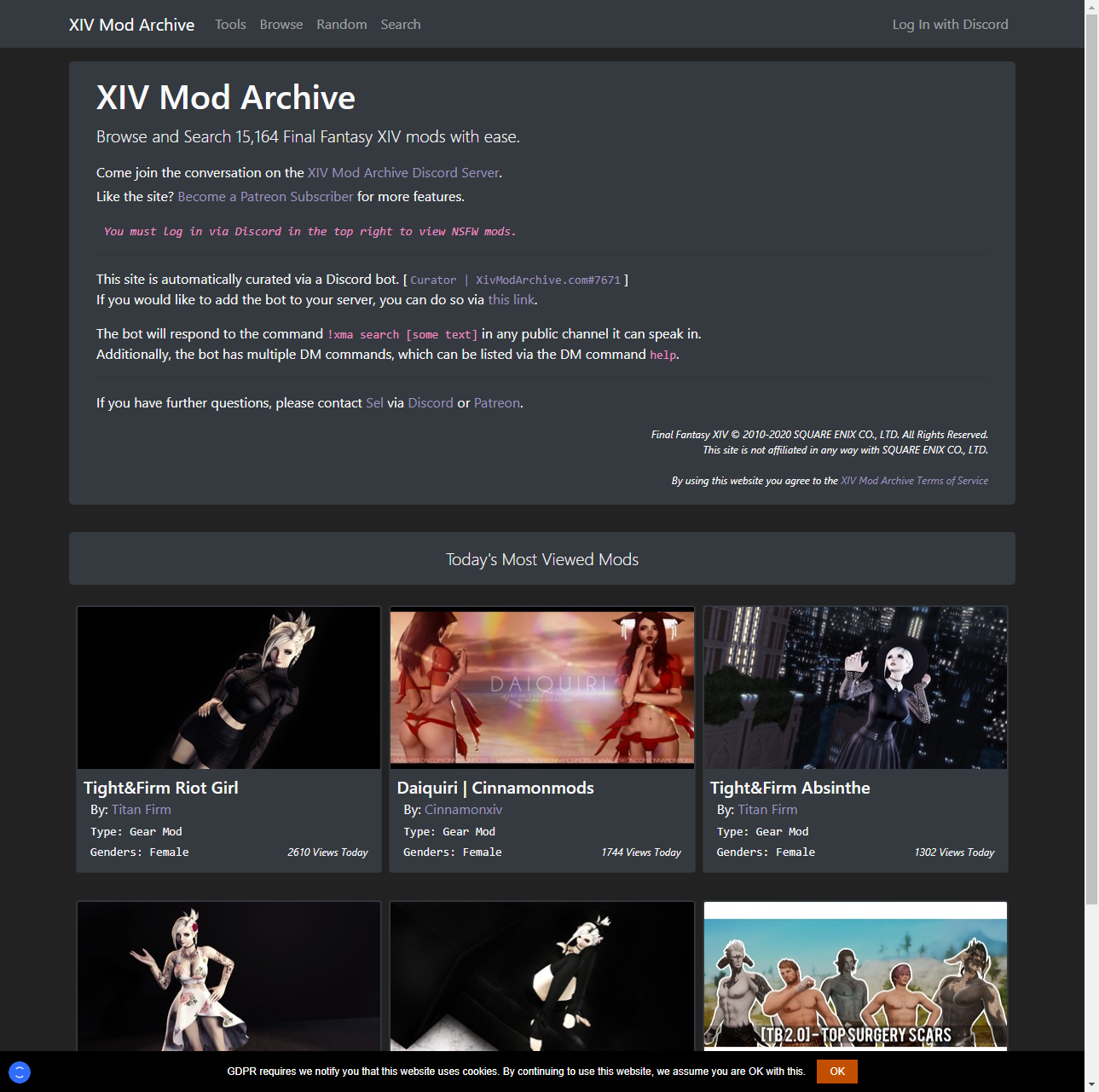 XIV Mod Archive